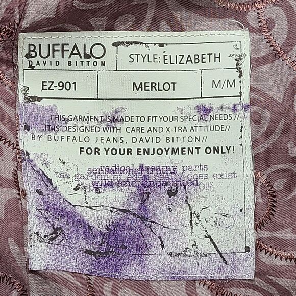 Buffalo David Bitton Jacket Womens Medium Elizabeth‎ Blazer Distressed Lace - Picture 8 of 12
